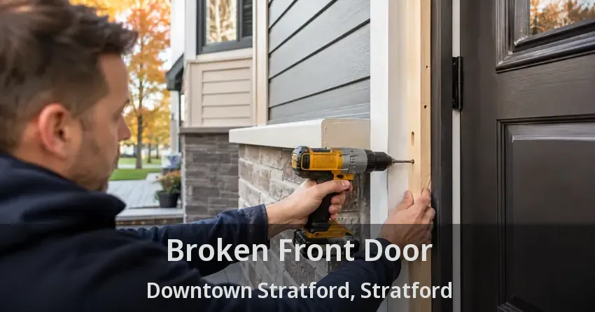 Broken Front Door Downtown Stratford, Stratford - ON