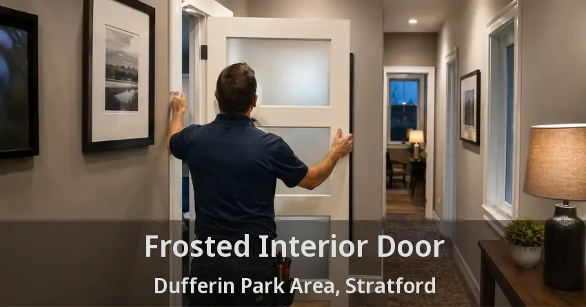 Frosted Interior Door Dufferin Park Area, Stratford - ON