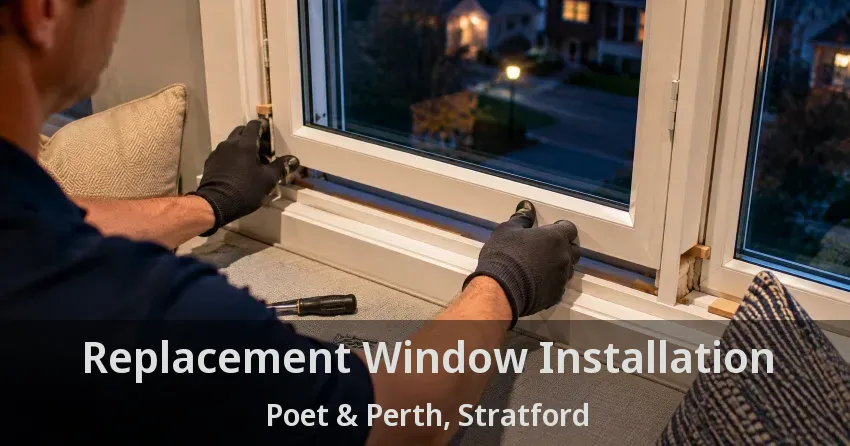 Replacement Window Installation Poet & Perth, Stratford - ON