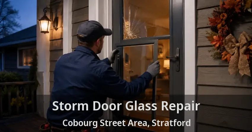Storm Door Glass Repair Cobourg Street Area, Stratford - ON