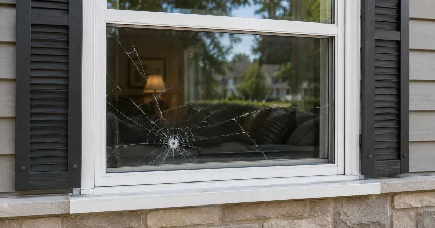 technician measuring window opening for emergency glass replacement North Pointe Estates, Stratford