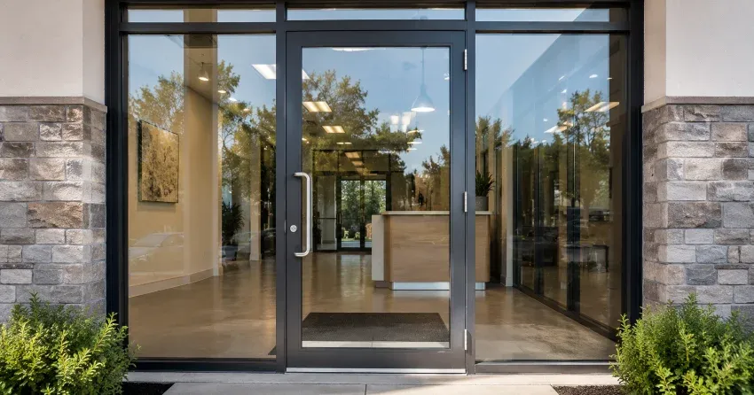 glass door installation sliding patio door in Romeo Street North Area, Stratford