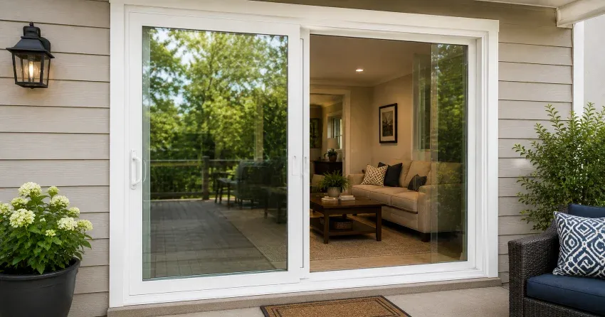 new patio door replacement installed in McCarthy Road Area, Stratford home