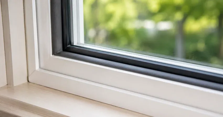 technician inspecting window weatherstripping for drafty window repair Dufferin Park Area, Stratford
